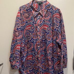 LAUREN Ralph Lauren Paisley Shirt.